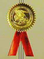 USPTO seal on patent award document